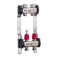 Колектор з витратоміром та термостатичними клапанами Roho R804-02 - 1 Колектор з витратоміром та термостатичними клапанами Roho R804-02 - 1