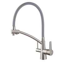 Кухонний змішувач з силік. виливом і вих. для питної води KOER KB-72003-02 (KR3374) Кухонний змішувач з силік. виливом і вих. для питної води KOER KB-72003-02 (KR3374)