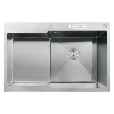 Мийка MIXXUS MH7849R-HK NANO-SILVER (3.0/0.9) з нержавіючої сталі  Мийка MIXXUS MH7849R-HK NANO-SILVER (3.0/0.9) з нержавіючої сталі