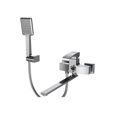 Змішувач для ванни з довгим виливом Koer KB-42007-01 (Колір хром) (KR3456) Змішувач для ванни з довгим виливом Koer KB-42007-01 (Колір хром) (KR3456)