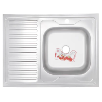 Мийка кухонна Zerix Z8060R-04-160E (Satin) (ZS0606) Мийка кухонна Zerix Z8060R-04-160E (Satin) (ZS0606)