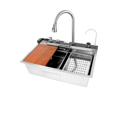 Мийка багатофункціональна Mixxus MH7546-SET-06.SUS304 DECOR з вбудованим змішувачем (MX9577) Мийка багатофункціональна Mixxus MH7546-SET-06.SUS304 DECOR з вбудованим змішувачем (MX9577)