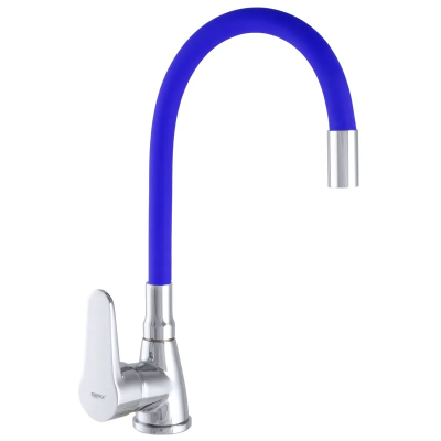 Змішувач для кухні Zerix SOP7 146 з синім гнучким виливом (ZX2655) Змішувач для кухні Zerix SOP7 146 з синім гнучким виливом (ZX2655)