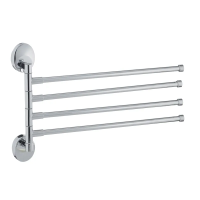 Тримач для рушників з 4 поворотними планками Zerix LR3314 (LL1444) Тримач для рушників з 4 поворотними планками Zerix LR3314 (LL1444)