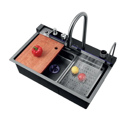 Мийка Zerix ZH7546-SET-02 DECOR NANO-BLACK з вбудованим змішувачем (ZM5576) Мийка Zerix ZH7546-SET-02 DECOR NANO-BLACK з вбудованим змішувачем (ZM5576)