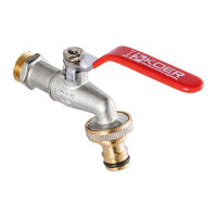 Кран поливу з коннектором для швидкого підключення 1/2 Кран поливу з коннектором для швидкого підключення 1/2