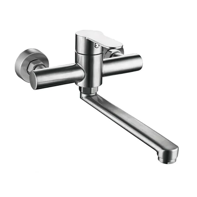 Змішувач для кухні Zerix DAX-005 настінний із нерж. сталі SUS304 (ZX4814) Змішувач для кухні Zerix DAX-005 настінний із нерж. сталі SUS304 (ZX4814)