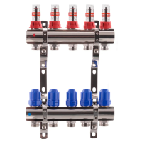 Колекторний блок з витратомірами Koer KR.1110-05 1 Колекторний блок з витратомірами Koer KR.1110-05 1