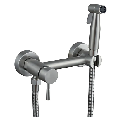 Змішувач настінний з гігієнічним душем Mixxus SUS-222 з нержавіючої сталі SUS304 (MX0679) Змішувач настінний з гігієнічним душем Mixxus SUS-222 з нержавіючої сталі SUS304 (MX0679)