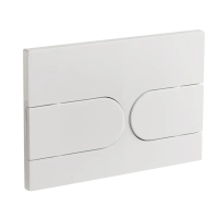 Панель змиву Koer KT-0604-03 240x160x10mm пластикова, кнопка закруглена (KR5322)