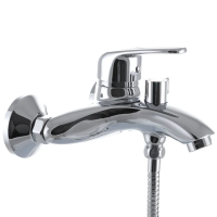 Змішувач для ванни Haiba Magic 009 з чорною ручкою (HB0696) Змішувач для ванни Haiba Magic 009 з чорною ручкою (HB0696)