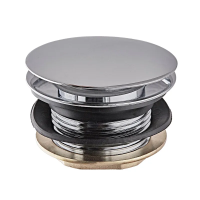 Донний клапан для ванної Koer PW-05-01 1 1/2'' (кнопка) (Колір хром) (KR3406) Донний клапан для ванної Koer PW-05-01 1 1/2'' (кнопка) (Колір хром) (KR3406)