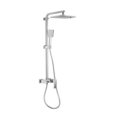 Душова колона KOER KB-58007-04 зі змішувачем водоспад, 3 функції (Колір хром+білий) (KR5161) Душова колона KOER KB-58007-04 зі змішувачем водоспад, 3 функції (Колір хром+білий) (KR5161)