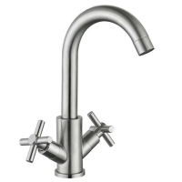 Змішувач для умивальника Mixxus DVE-001-C (нерж. сталь) (MI6086)