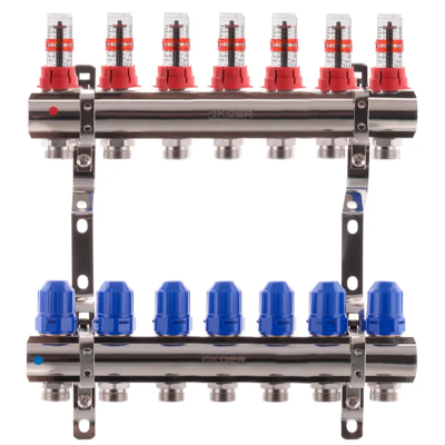 Колекторний блок з витратомірами Koer KR.1110-07 1