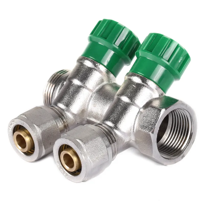 Колектор вентильний з фитингом Koer KR.1123-2 3/4 Колектор вентильний з фитингом Koer KR.1123-2 3/4