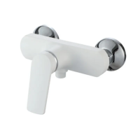 Змішувач для душової кабіни Plamix Lucas-003 SET White з шлангом, лійкою та кронштейном (PM0711) Змішувач для душової кабіни Plamix Lucas-003 SET White з шлангом, лійкою та кронштейном (PM0711)