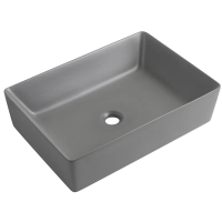 Раковина накладна Mixxus Premium QUADRO-0108 GRAY 550x390x145mm (MP6652) Раковина накладна Mixxus Premium QUADRO-0108 GRAY 550x390x145mm (MP6652)