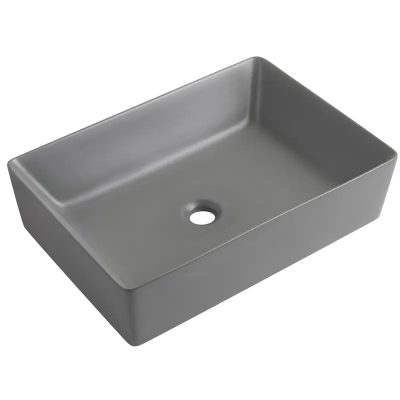 Раковина накладна Mixxus Premium QUADRO-0108 GRAY 550x390x145mm (MP6652) Раковина накладна Mixxus Premium QUADRO-0108 GRAY 550x390x145mm (MP6652)