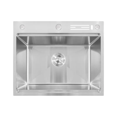 Мийка Mixxus MH6050-SK NANO-SILVER (3.0/0.8) з н.ст. зі сходинкою для суш.,з підст.під ножі(нерж.)( Мийка Mixxus MH6050-SK NANO-SILVER (3.0/0.8) з н.ст. зі сходинкою для суш.,з підст.під ножі(нерж.)(