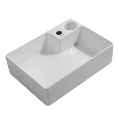 Раковина накладна Mixxus Premium STYLE-0201 520х375х140mm з донним клапаном та отвором під змішувач Раковина накладна Mixxus Premium STYLE-0201 520х375х140mm з донним клапаном та отвором під змішувач