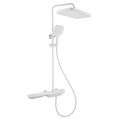 Душова колона з термостатичним змішувачем Mixxus Premium SPACE-009-J White, 3 режими (MI6543) Душова колона з термостатичним змішувачем Mixxus Premium SPACE-009-J White, 3 режими (MI6543)