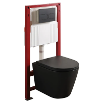 Комплект унітаз з інсталяцією для унітазу Mixxus Premium BEVEL-SET-2101 BLACK система змиву TORNADO Комплект унітаз з інсталяцією для унітазу Mixxus Premium BEVEL-SET-2101 BLACK система змиву TORNADO