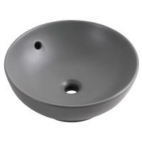 Раковина накладна Mixxus Premium TOPPER-0201 GRAY 410x410x165mm з переливом (MP6649) Раковина накладна Mixxus Premium TOPPER-0201 GRAY 410x410x165mm з переливом (MP6649)