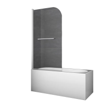 Шторки скляні на ванну Koer SR BS02-80x140-TR-01 прозоре скло 6мм, хром (KR5401) Шторки скляні на ванну Koer SR BS02-80x140-TR-01 прозоре скло 6мм, хром (KR5401)