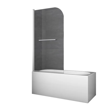 Шторки скляні на ванну Koer SR BS02-80x140-TR-01 прозоре скло 6мм, хром (KR5401) Шторки скляні на ванну Koer SR BS02-80x140-TR-01 прозоре скло 6мм, хром (KR5401)