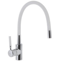 Змішувач для кухні з силіконовим виливом Mixxus Premium RIO 011 Білий (MI5814) Змішувач для кухні з силіконовим виливом Mixxus Premium RIO 011 Білий (MI5814)