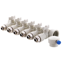 Колектор розподільний 6-way з фітингом (40x20) PPR KOER K0194.PRO (KP2559) Колектор розподільний 6-way з фітингом (40x20) PPR KOER K0194.PRO (KP2559)