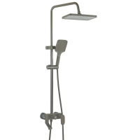 Душова колона зі змішувачем з алюмінію Armata BCG-009-J GRAPHITE, 3 режими (CH6561) Душова колона зі змішувачем з алюмінію Armata BCG-009-J GRAPHITE, 3 режими (CH6561)