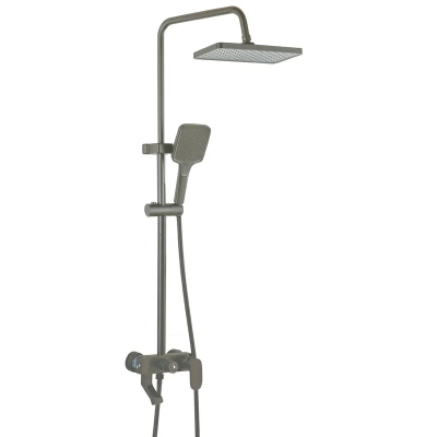 Душова колона зі змішувачем з алюмінію Armata BCG-009-J GRAPHITE, 3 режими (CH6561)