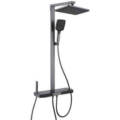 Душова колона з термостатичним змішувачем Mixxus Premium Next-009-J Graphite, 4 режими (MI6544) Душова колона з термостатичним змішувачем Mixxus Premium Next-009-J Graphite, 4 режими (MI6544)