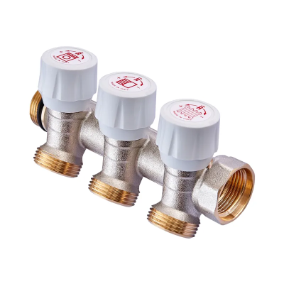 Колектор з регулюючими вентилями на 3 вих. Roho R809-03 - 3/4