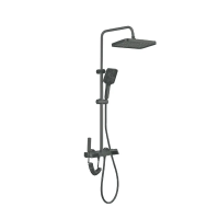 Душова колона Champion PBR-009-J Graphite зі змішувачем з кнопковим перемикачем, 4 режими (CH6502) Душова колона Champion PBR-009-J Graphite зі змішувачем з кнопковим перемикачем, 4 режими (CH6502)