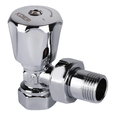 Вентиль радіаторний кутовий (хромований) 1/2x1/2 (Koer KR.901.CHR) (KR2819) Вентиль радіаторний кутовий (хромований) 1/2x1/2 (Koer KR.901.CHR) (KR2819)