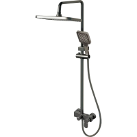 Душова колона зі змішувачем з алюмінію Armata BCD-009-J BLACK, 3 режими (CH6557) Душова колона зі змішувачем з алюмінію Armata BCD-009-J BLACK, 3 режими (CH6557)