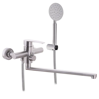 Змішувач для ванни з нерж. сталі SUS304 Zerix JAX-006 (Euro) (ZX3152) Змішувач для ванни з нерж. сталі SUS304 Zerix JAX-006 (Euro) (ZX3152)