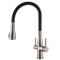 Змішувач для кухні Koer KI-72024-07 з виходом для питної води (нерж. сталь) (KR5013) Змішувач для кухні Koer KI-72024-07 з виходом для питної води (нерж. сталь) (KR5013)