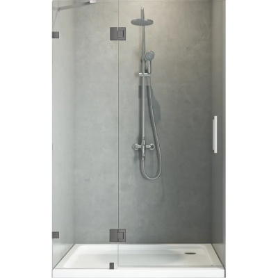 Двері в нішу Koer SR SD04-120x200-TR-07 прозоре скло Easy Clean 10мм, графіт (KR5388) Двері в нішу Koer SR SD04-120x200-TR-07 прозоре скло Easy Clean 10мм, графіт (KR5388)