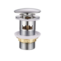 Донний клапан для умивальника з переливом Champion POP-UP-01 1 1/4'' (кнопка) (CH0363) Донний клапан для умивальника з переливом Champion POP-UP-01 1 1/4'' (кнопка) (CH0363)