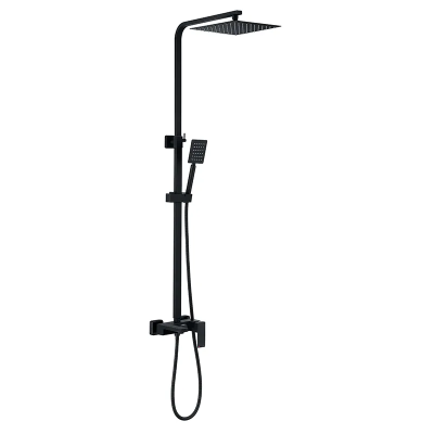 Душова колона зі змішувачем Zerix KUB-008-J Black із нерж. сталі SUS304 (ZX4853) Душова колона зі змішувачем Zerix KUB-008-J Black із нерж. сталі SUS304 (ZX4853)