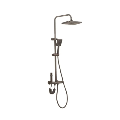 Душова колона Armata BCS-009-J Graphite зі змішувачем з кнопковим перемикачем, 4 режими (CH6509) Душова колона Armata BCS-009-J Graphite зі змішувачем з кнопковим перемикачем, 4 режими (CH6509)