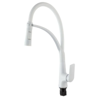 Змішувач для кухні Plamix Lucas-017 SET White REFL.White з підведенням (PM0716)