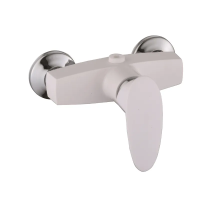 Змішувач для душової кабіни Plamix Cezar-003 SET White (з шлангом, лійкою та кронштейном) (PM0665) Змішувач для душової кабіни Plamix Cezar-003 SET White (з шлангом, лійкою та кронштейном) (PM0665)