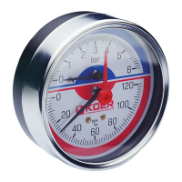 Термо-манометр аксіальний (KOER KM.812A) (0-6 bar), D 80мм, 1/4''-1/2'' (KR0220) Термо-манометр аксіальний (KOER KM.812A) (0-6 bar), D 80мм, 1/4''-1/2'' (KR0220)