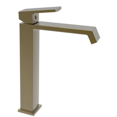 Змішувач для умивальника Haiba GAUDI 001 (HIGH) BRUSHED GOLD (HB9597)