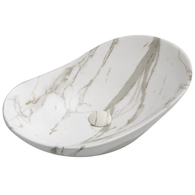 Раковина накладна MIXXUS PREMIUM WAVE-0106 MARBLE 620х360х160mm (MP6560) Раковина накладна MIXXUS PREMIUM WAVE-0106 MARBLE 620х360х160mm (MP6560)